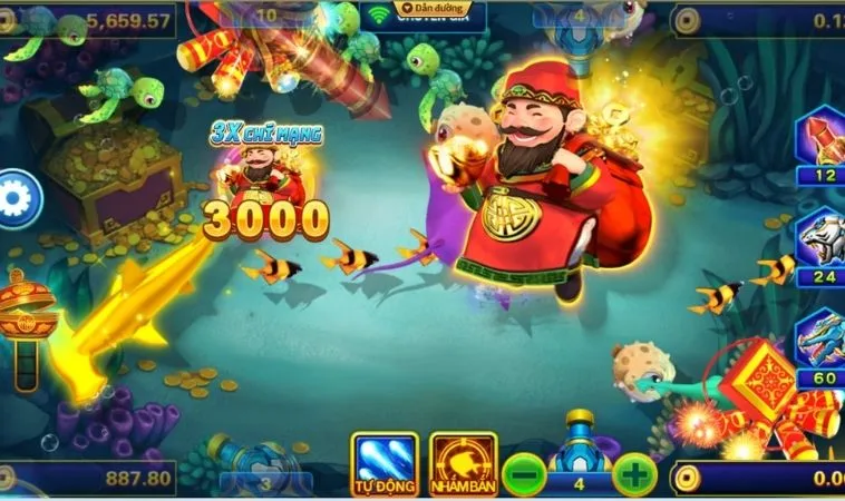Chiến thuật săn thần tài hiệu quả trong game Bắn Cá Thần Tài Tại Vin68