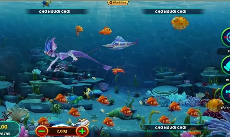 Giao diện chơi Bắn Cá Vua Hải Tặc Vin68