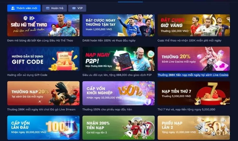 Đa dạng các chương trình khuyến mãi Vin68 hấp dẫn cho người chơi