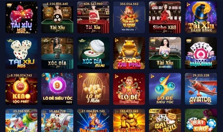 Đa dạng các loại game casino online để trải nghiệm tại nhà cái Vin68